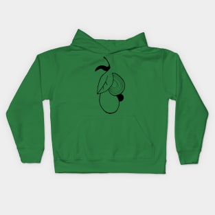 Minimal Fruits Kids Hoodie